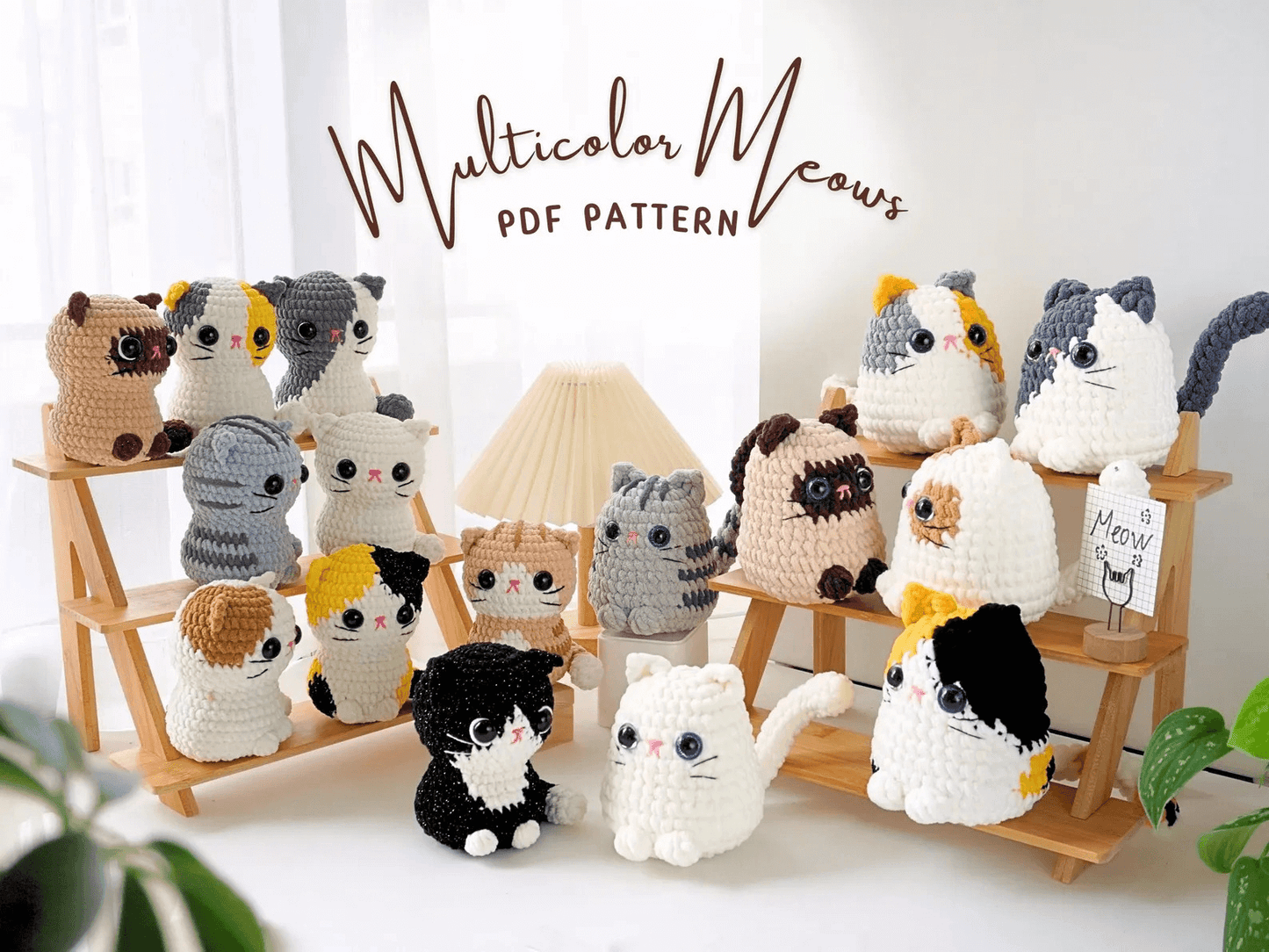 16-in-1 Chonky Cats Crochet Pattern Bundle