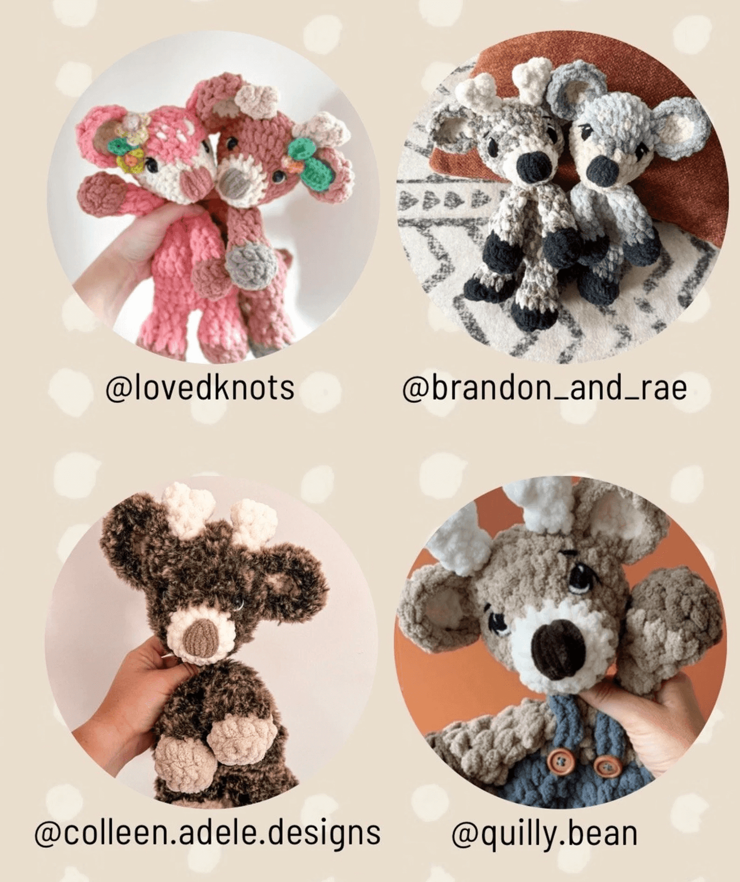 Darby the Buck & Delilah the Doe | No-Sew & Low-Sew Deer Amigurumi Crochet Patterns | Cute & Easy Crochet