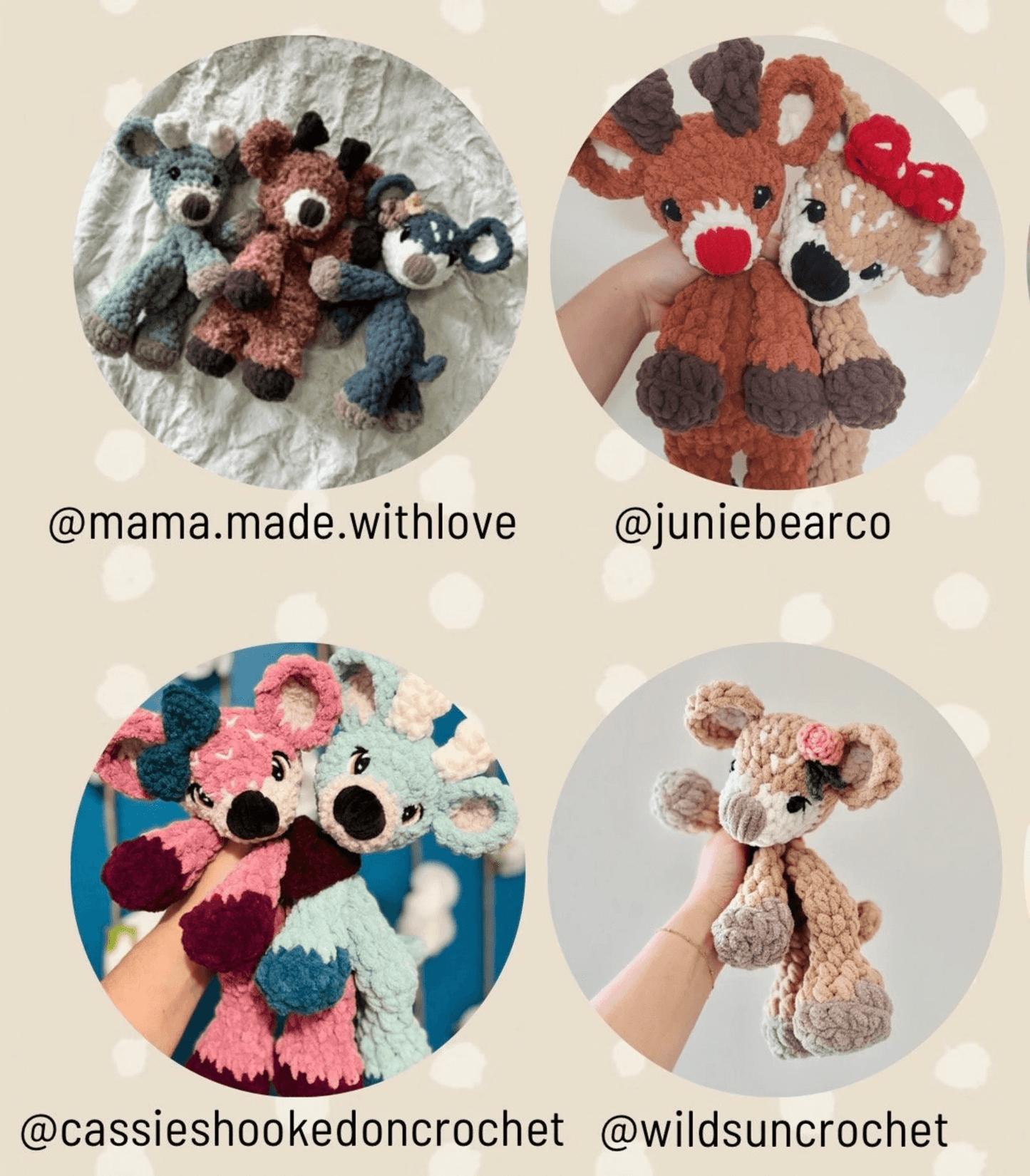 Darby the Buck & Delilah the Doe | No-Sew & Low-Sew Deer Amigurumi Crochet Patterns | Cute & Easy Crochet